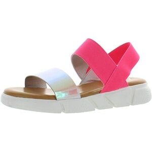 Dirty Laundry Pink and Iridescent Sandals